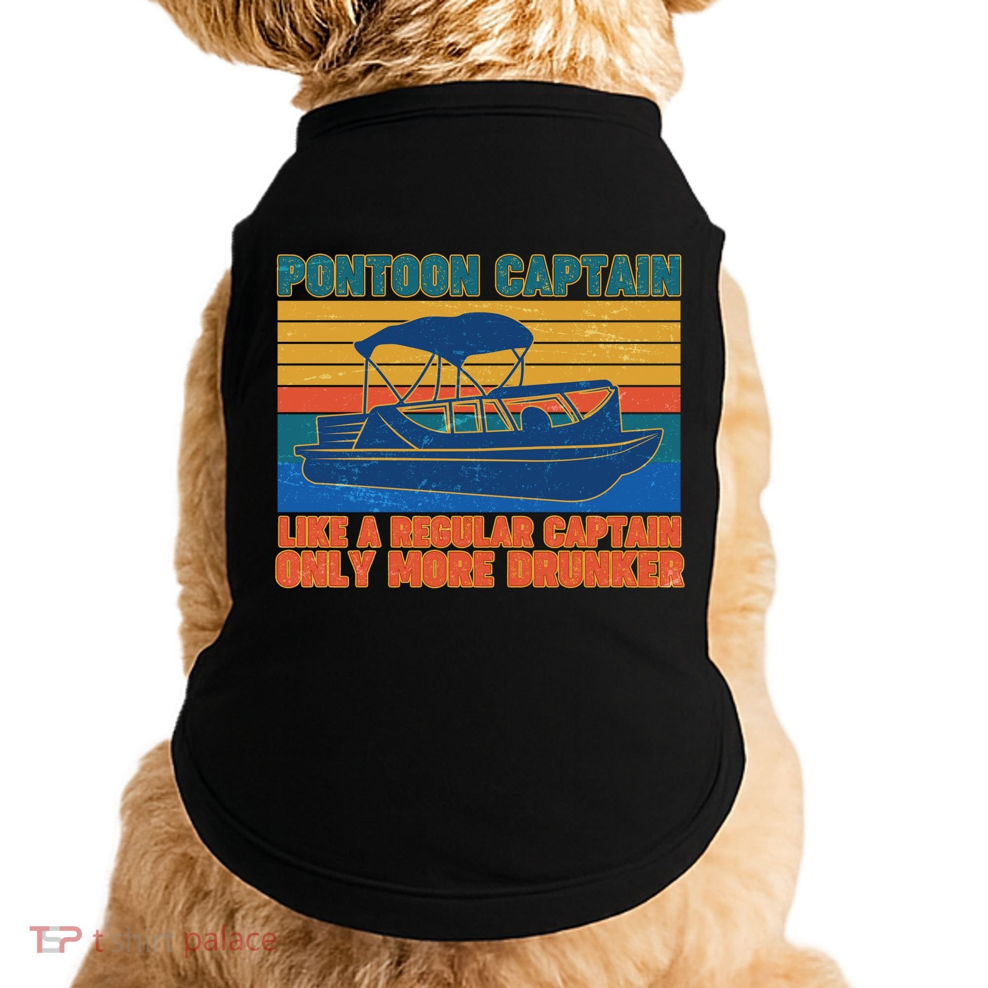 Pontoon Drunk Captain Doggie Tank