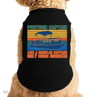 Pontoon Drunk Captain Doggie Tank