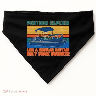 Pontoon Drunk Captain USA-Made Doggie Bandana