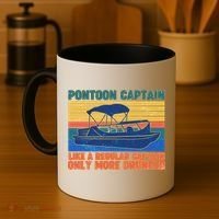 Pontoon Drunk Captain Coffee Mug thumb 4