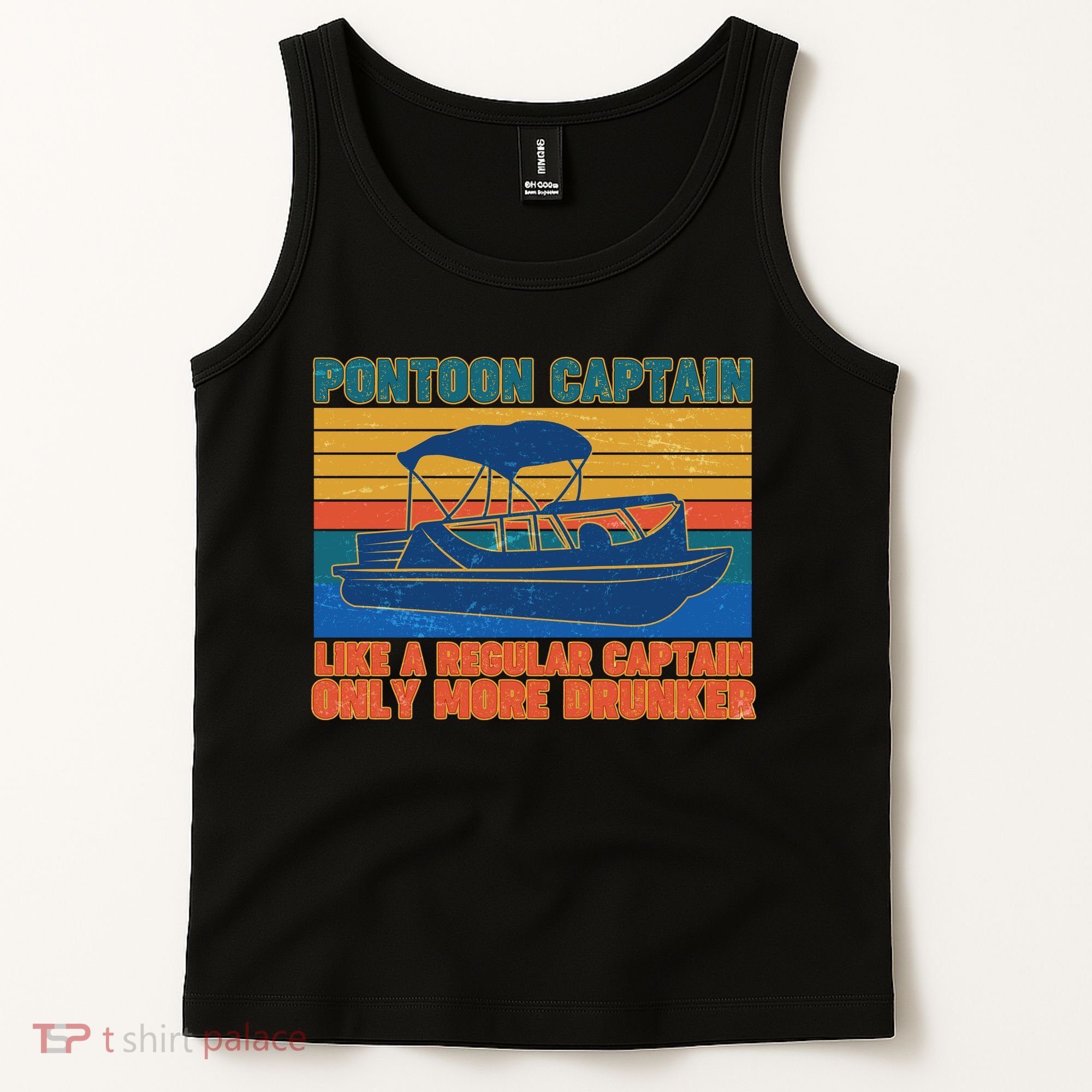 Pontoon Drunk Captain Tank Top