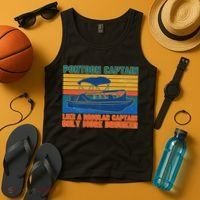 Pontoon Drunk Captain Tank Top thumb 4