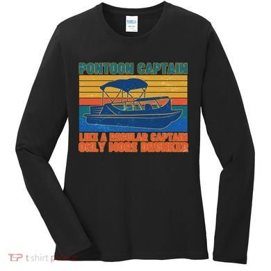 Pontoon Drunk Captain Women's Long Sleeve Shirt