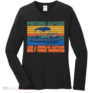 Pontoon Drunk Captain Women's Long Sleeve Shirt