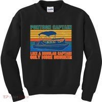 Pontoon Drunk Captain Kids Sweatshirt thumb 0