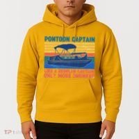 Pontoon Drunk Captain Hoodie thumb 2