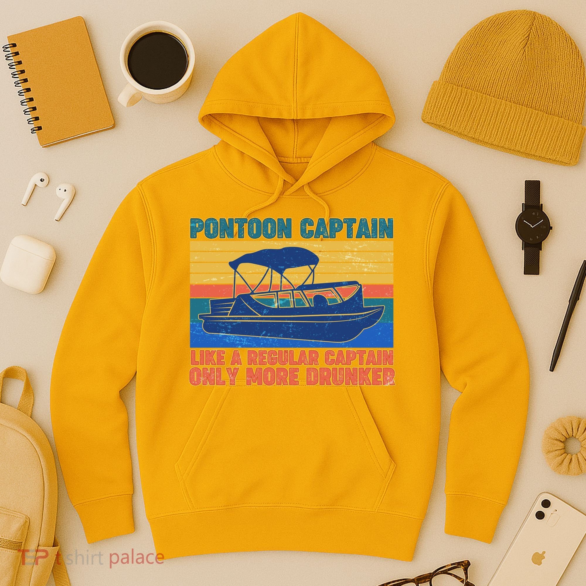 Pontoon Drunk Captain Hoodie