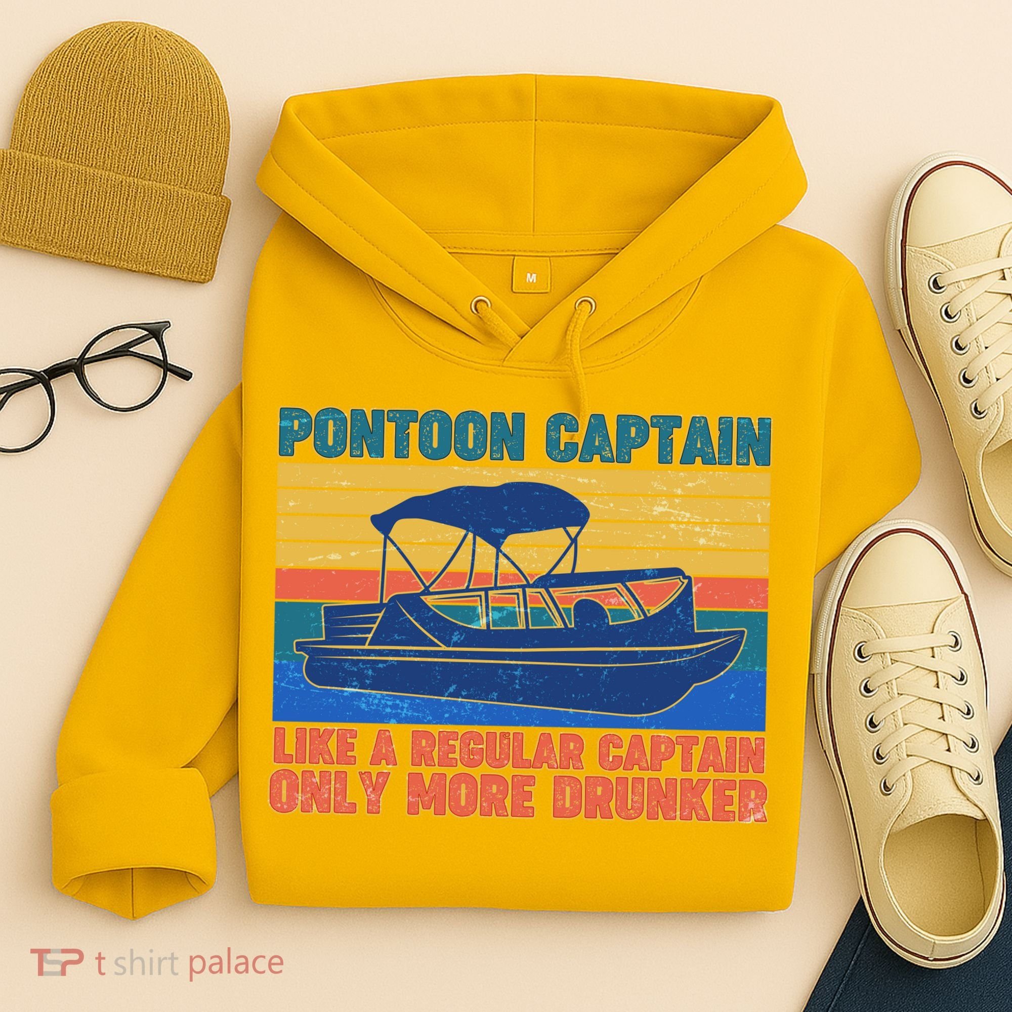 Pontoon Drunk Captain Hoodie