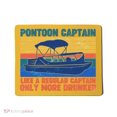 Pontoon Drunk Captain Mousepad