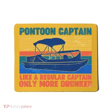 Pontoon Drunk Captain Mousepad
