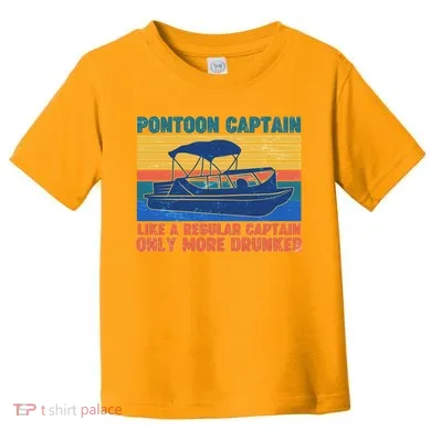 Pontoon Drunk Captain Toddler T-Shirt