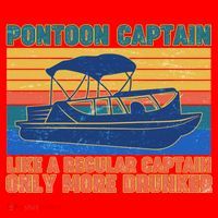 Pontoon Drunk Captain Santa Hat thumb 1