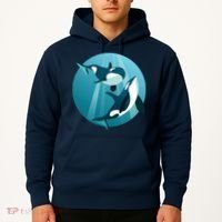 Pair Of Orcas Swimming Hoodie thumb 2