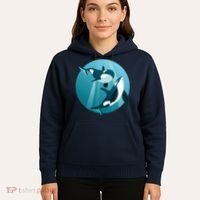 Pair Of Orcas Swimming Hoodie thumb 5
