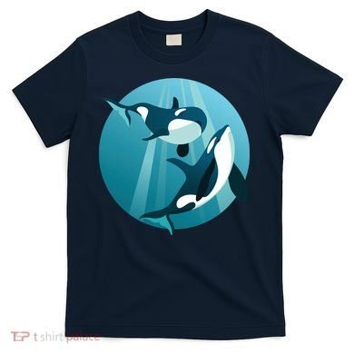 Pair Of Orcas Swimming T-Shirt