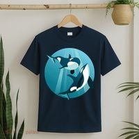 Pair Of Orcas Swimming T-Shirt thumb 2