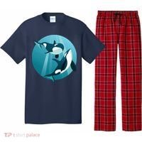 Pair Of Orcas Swimming Pajama Set thumb 0