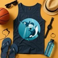 Pair Of Orcas Swimming Tank Top thumb 4