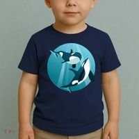 Pair Of Orcas Swimming Toddler T-Shirt thumb 2