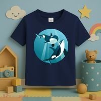 Pair Of Orcas Swimming Toddler T-Shirt thumb 3