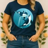 Pair Of Orcas Swimming Women's T-Shirt thumb 2