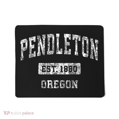 Pendleton Oregon Or Vintage Sports Established Mousepad