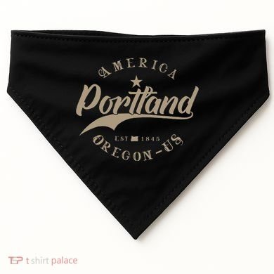 Portland Or Oregon USA-Made Doggie Bandana