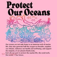 Protect Our Oceans Save Earth World Ocean Day 2024 On Back Coaster thumb 2