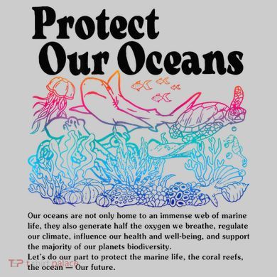 Protect Our Oceans Save Earth World Ocean Day 2024 On Back Tie-Dye T-Shirt