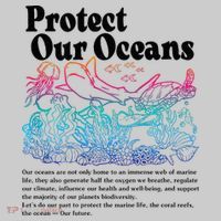 Protect Our Oceans Save Earth World Ocean Day 2024 On Back Tie-Dye T-Shirt thumb 2