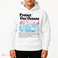 Protect Our Oceans Save Earth World Ocean Day 2024 On Back Hoodie thumb 2