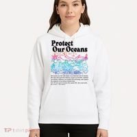 Protect Our Oceans Save Earth World Ocean Day 2024 On Back Hoodie thumb 5