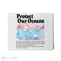 Protect Our Oceans Save Earth World Ocean Day 2024 On Back Mousepad thumb 0