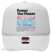 Protect Our Oceans Save Earth World Ocean Day 2024 On Back Hat thumb 0