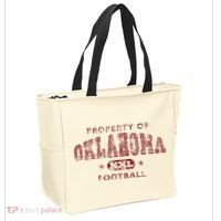 Property Of Oklahoma Football Xxl Tote Bag thumb 2