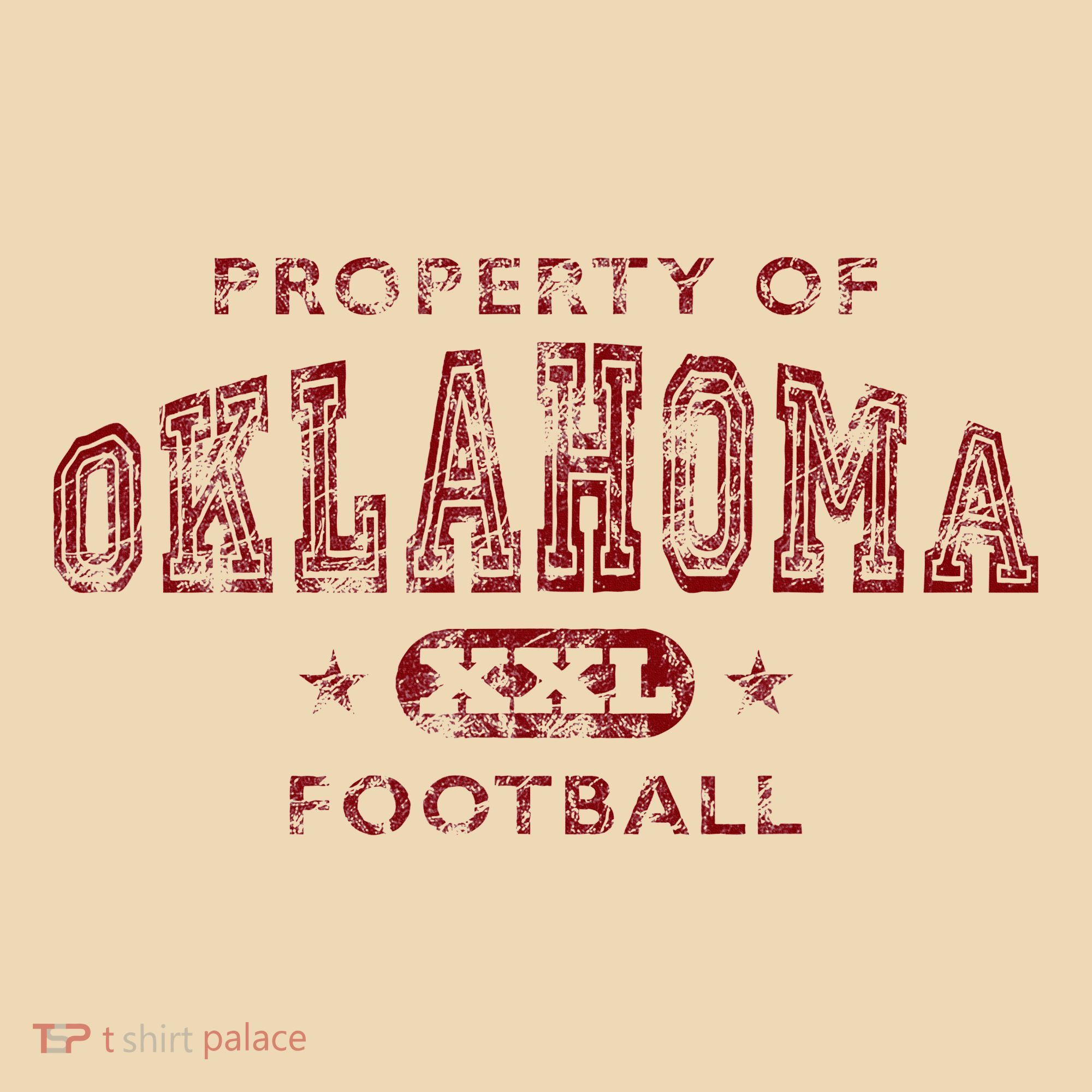 Property Of Oklahoma Football Xxl Tote Bag