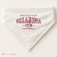 Property Of Oklahoma Football Xxl USA-Made Doggie Bandana thumb 0