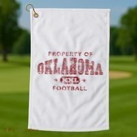 Property Of Oklahoma Football Xxl Golf Towel thumb 1