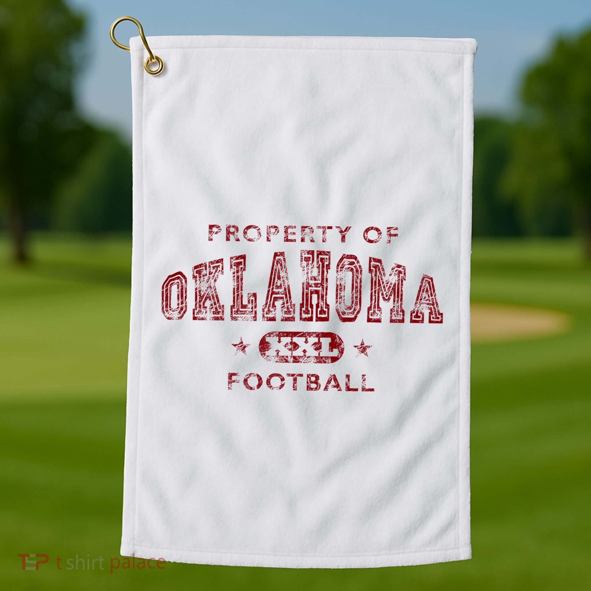 Property Of Oklahoma Football Xxl Golf Towel