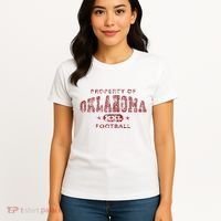 Property Of Oklahoma Football Xxl Women's T-Shirt thumb 4