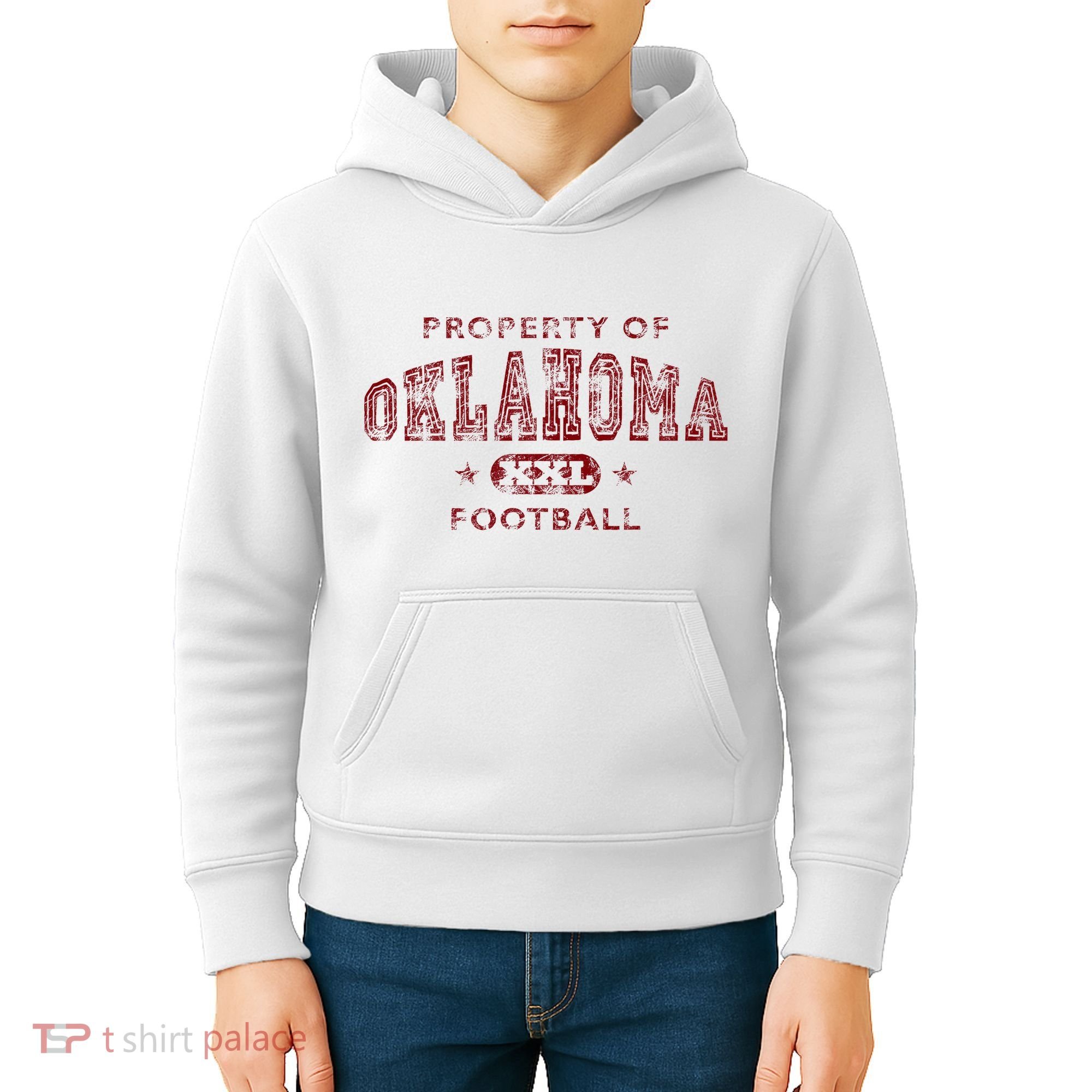 Property Of Oklahoma Football Xxl Kids Hoodie