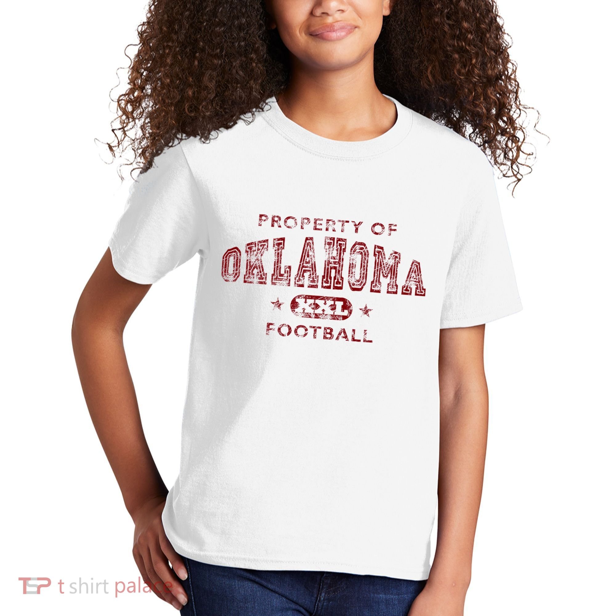 Property Of Oklahoma Football Xxl Kids T-Shirt