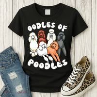 Poodle Oodles Of Poodles Poodle Lover Women's T-Shirt thumb 3