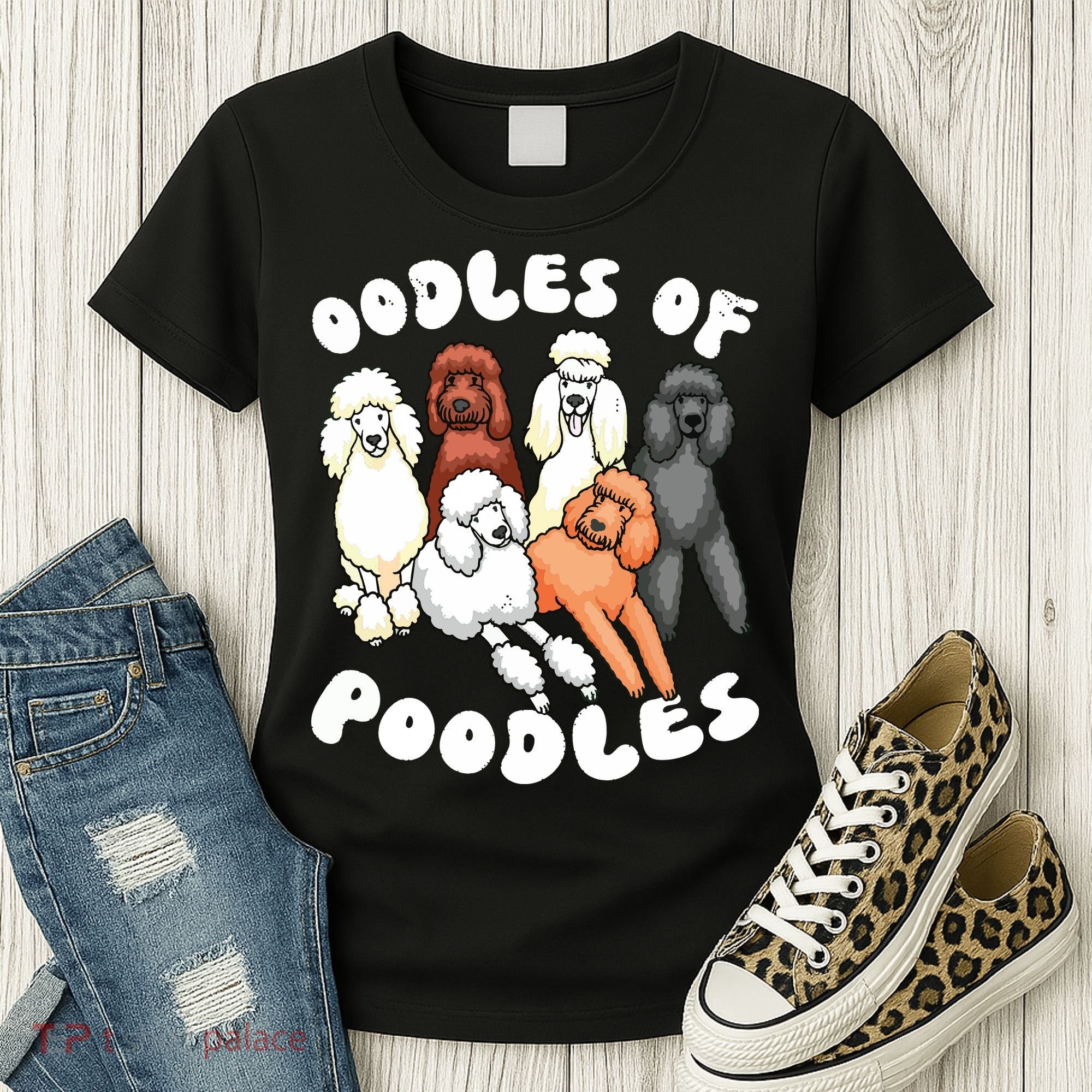 Poodle Oodles Of Poodles Poodle Lover Women's T-Shirt