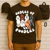 Poodle Oodles Of Poodles Poodle Lover T-Shirt thumb 6