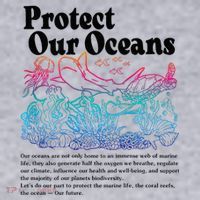 Protect Our Oceans Save Earth World Ocean Day Women's Sweatshirt thumb 2