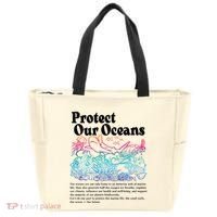 Protect Our Oceans Save Earth World Ocean Day Tote Bag thumb 0