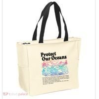 Protect Our Oceans Save Earth World Ocean Day Tote Bag thumb 2