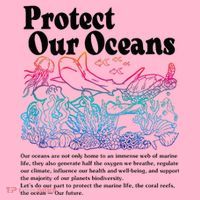 Protect Our Oceans Save Earth World Ocean Day Coaster thumb 2