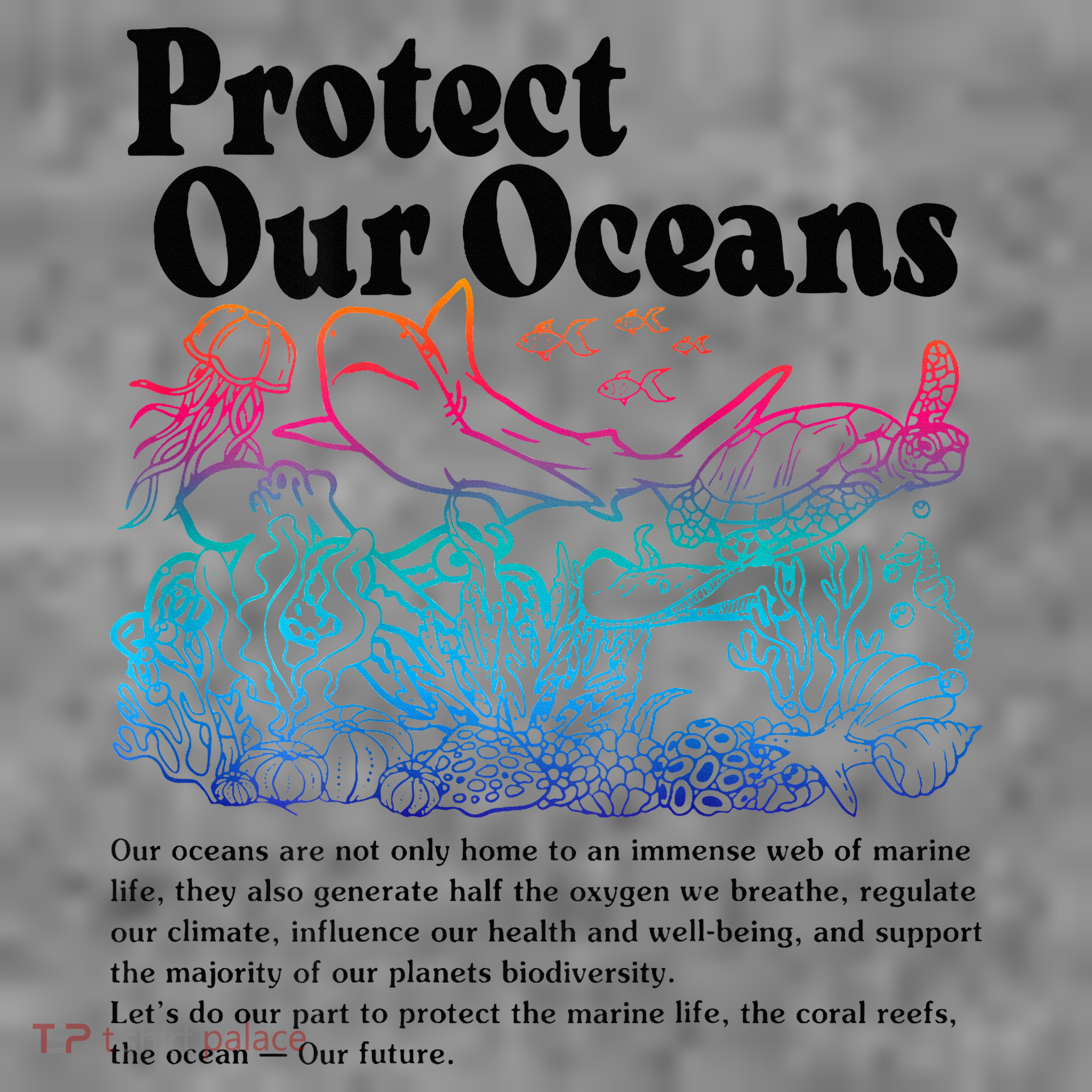 Protect Our Oceans Save Earth World Ocean Day Toddler Hoodie